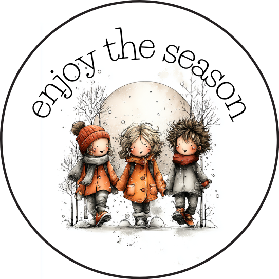 Enjoy the season | Sluitstickers 10st.
