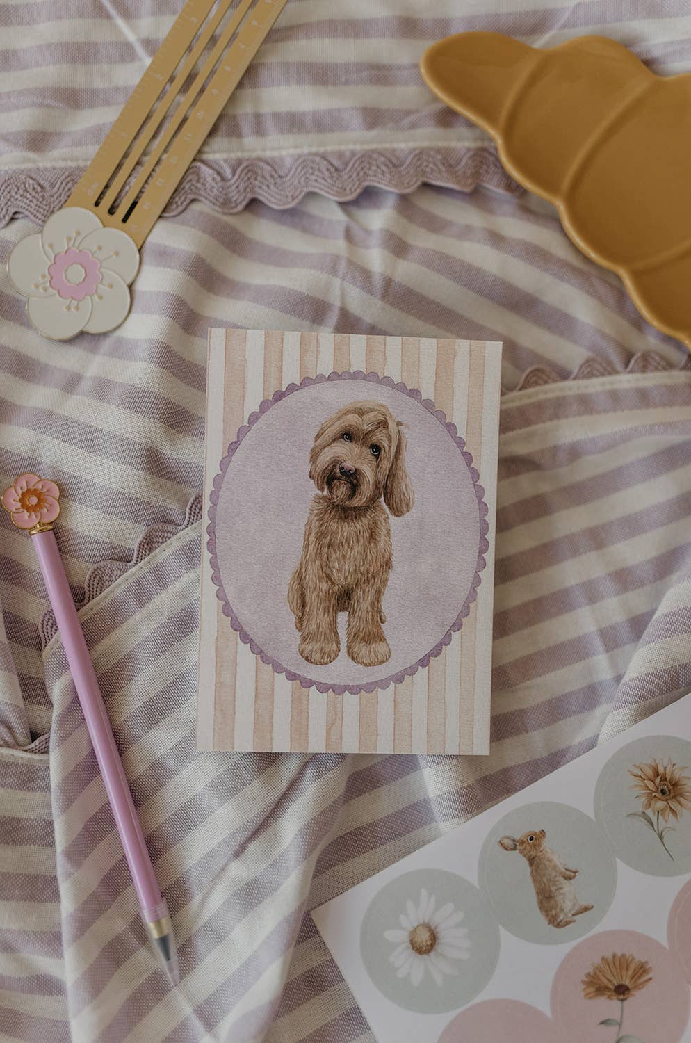 Ansichtkaart labradoodle | Kaart Appeloogje