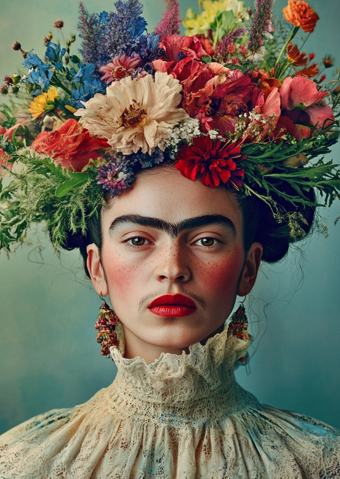 Frida Kahlo: Floral Empress | Kaart Fripperies