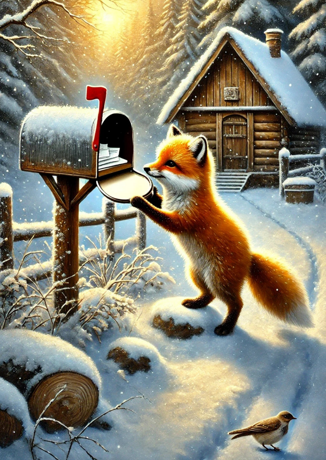 Winter Mail: Fox | Kaart Fripperies