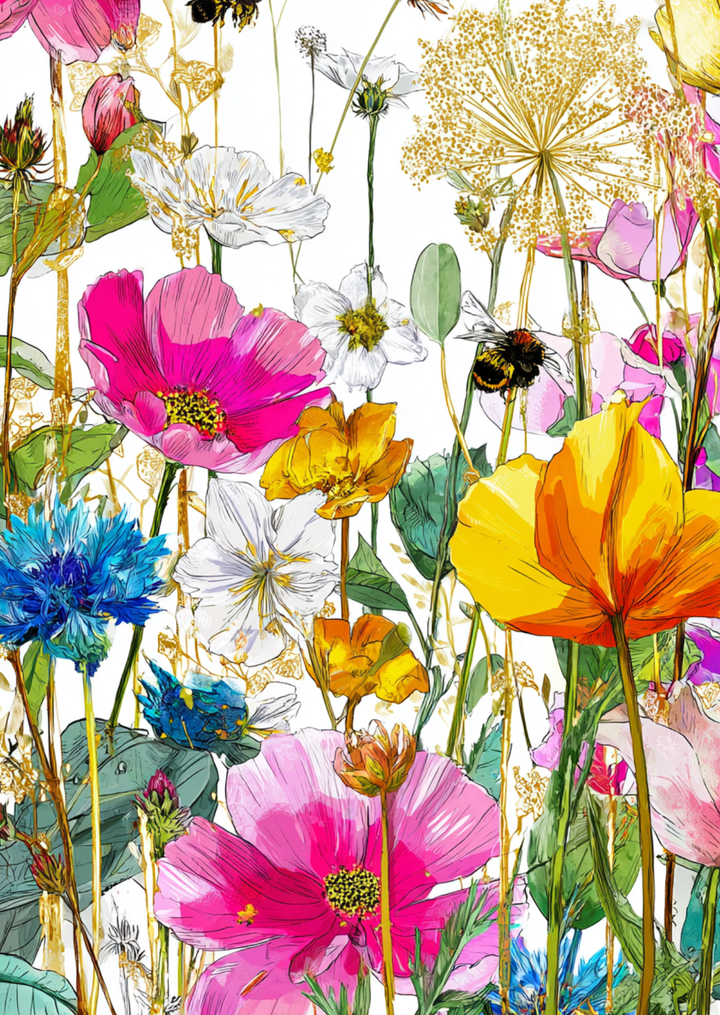 Happy Flowers NO. 1 | Kaart Fripperies
