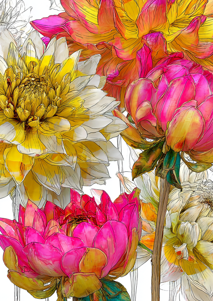 Happy Flowers NO. 6 | Kaart Fripperies