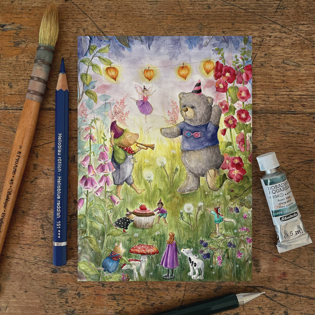 Polar's Feestje | Kaart Mhairi Hellbrandt Illustration