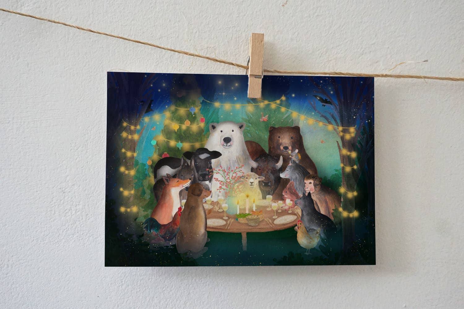 Kaart Gezamelijk eten | Kaart Lotte Drouen