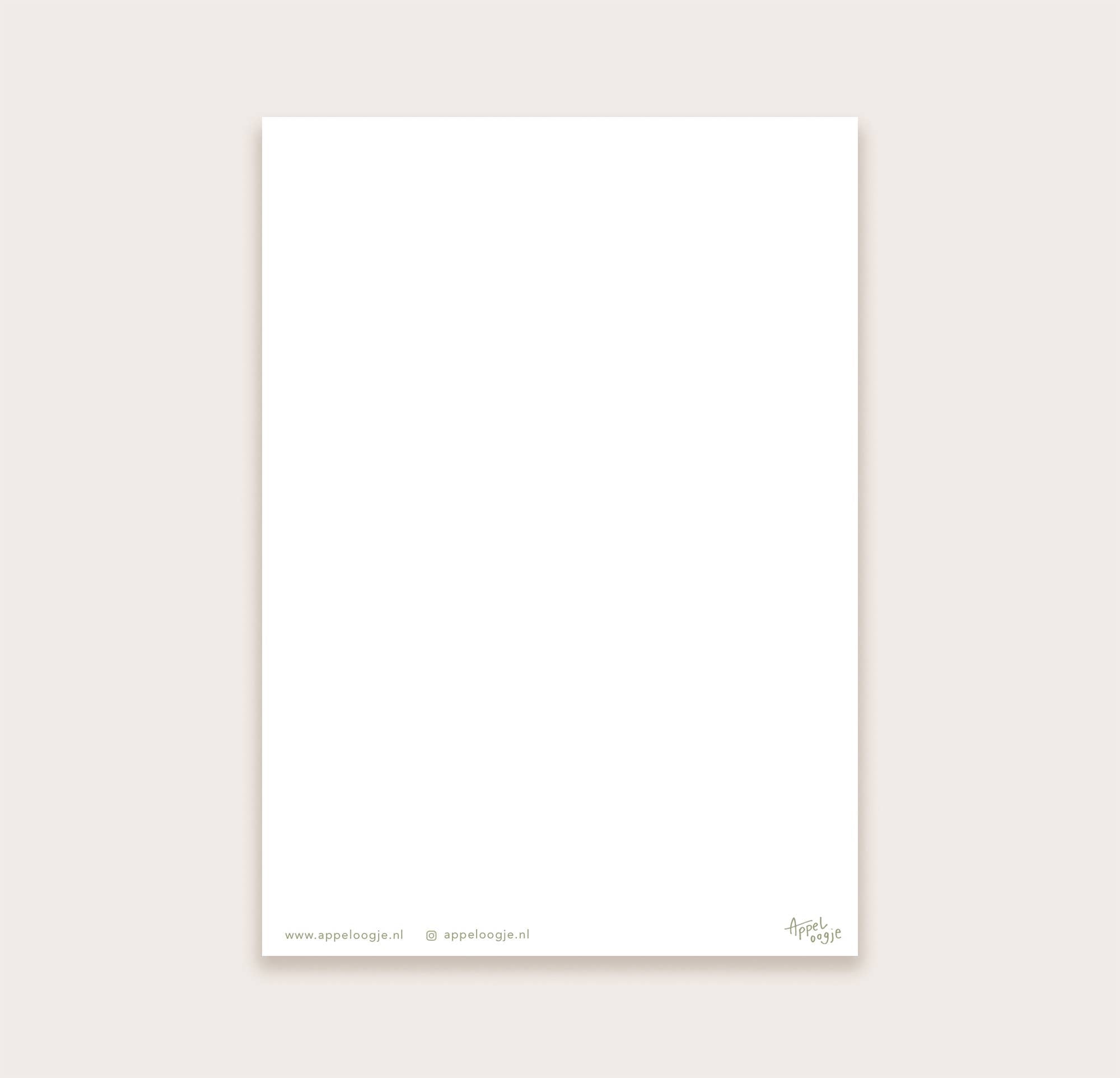 Ansichtkaart "Autumn girl" | Kaart Appeloogje