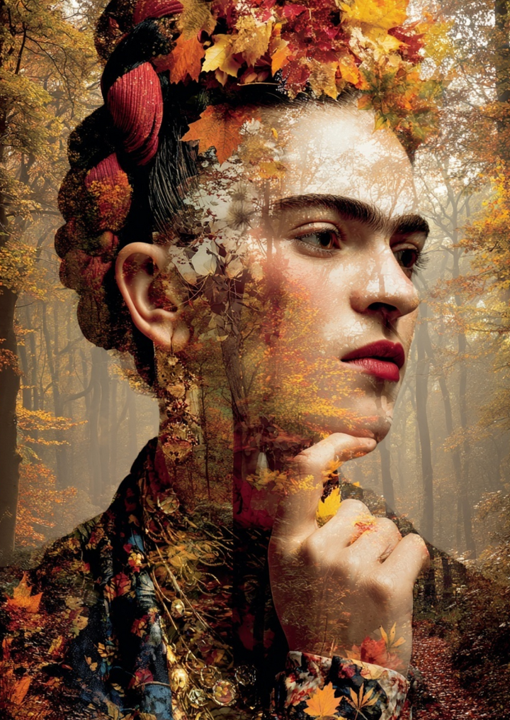 Frida Kahlo: Fall reflections | Kaart Fripperies