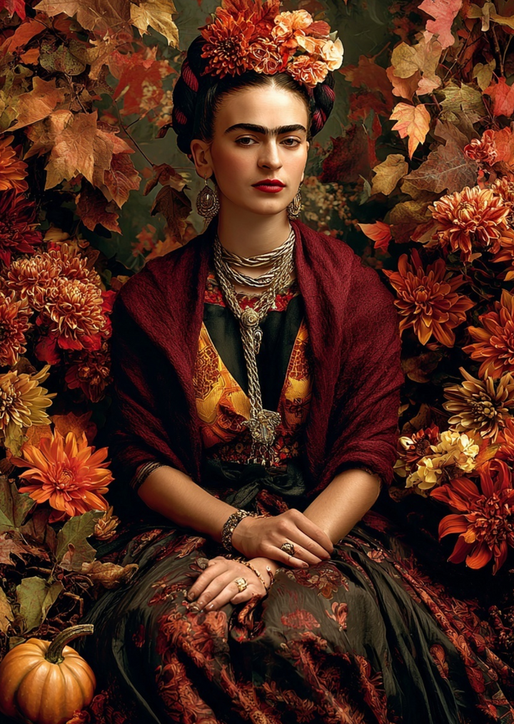 Frida Kahlo: Autumn Queen | Kaart Fripperies