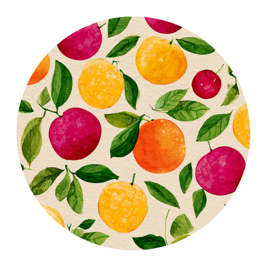 Fruit | Sluitstickers 10st.