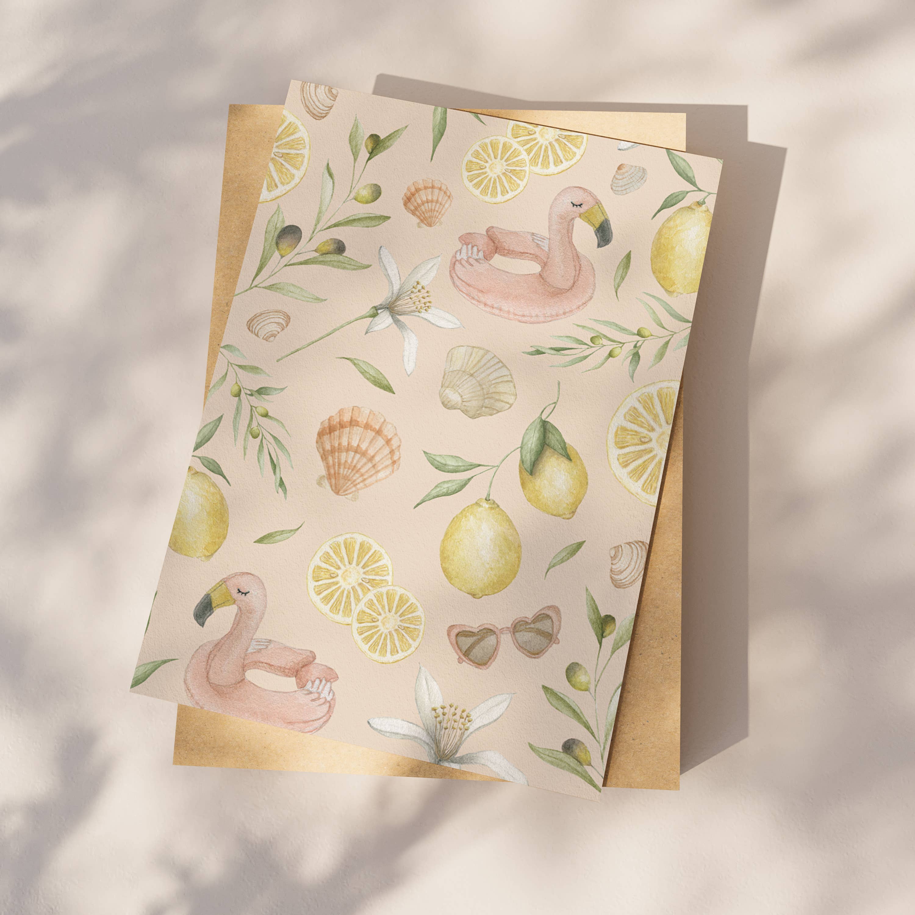 Ansichtkaart zomerpatroon  | Kaart Appeloogje