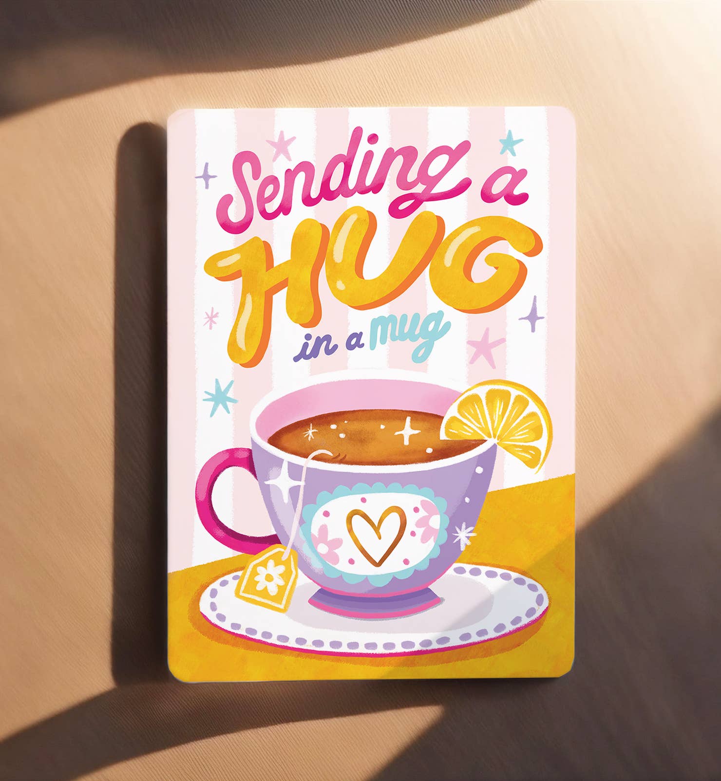 Kaart hug in a mug thee thinking of you zomaar | Kaart Aniet Illustration