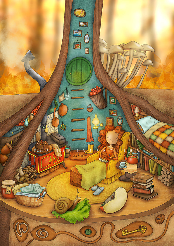 182 - Autumn Peace | Kaart Ila Illustrations