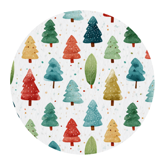 Christmas Tree | Sluitstickers 10st.