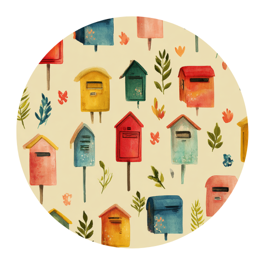 Mailbox | Sluitstickers 10st.