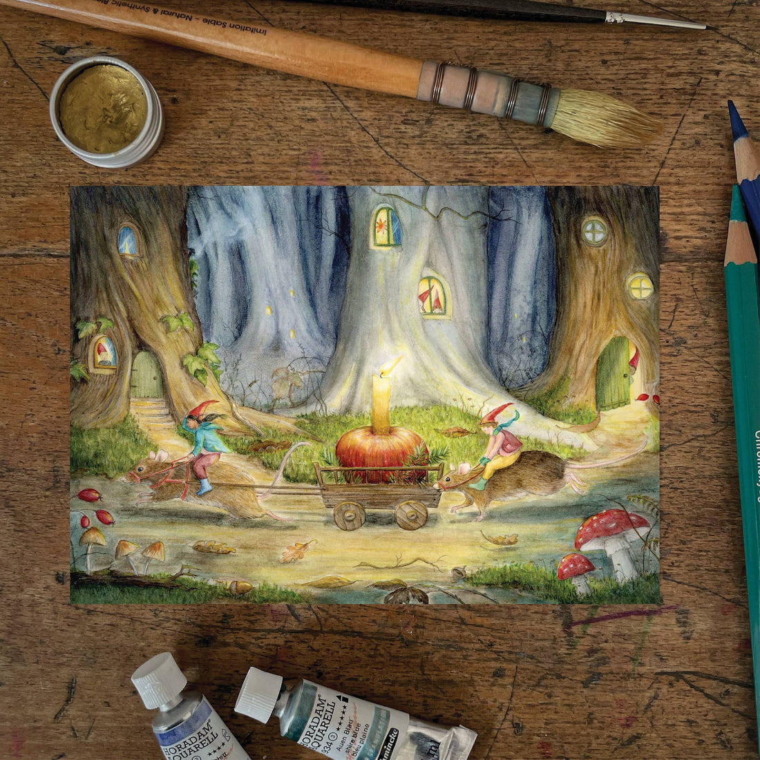 Advent levering | Kaart Mhairi Hellbrandt Illustration