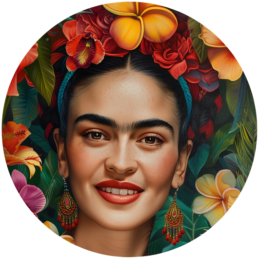 Frida Kahlo: Blumen | Verschlussaufkleber 10 Stk.