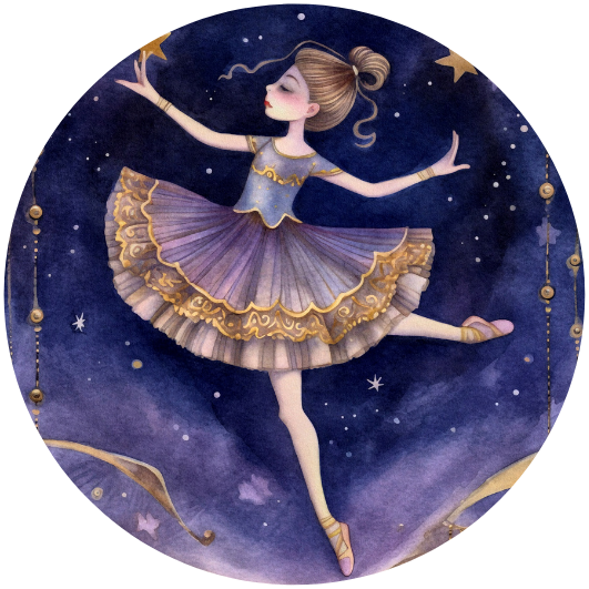 Ballet Dancers: Reach for the stars | Sluitstickers 10st.