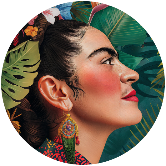 Frida Kahlo: Inspiring | Sluitstickers 10st.