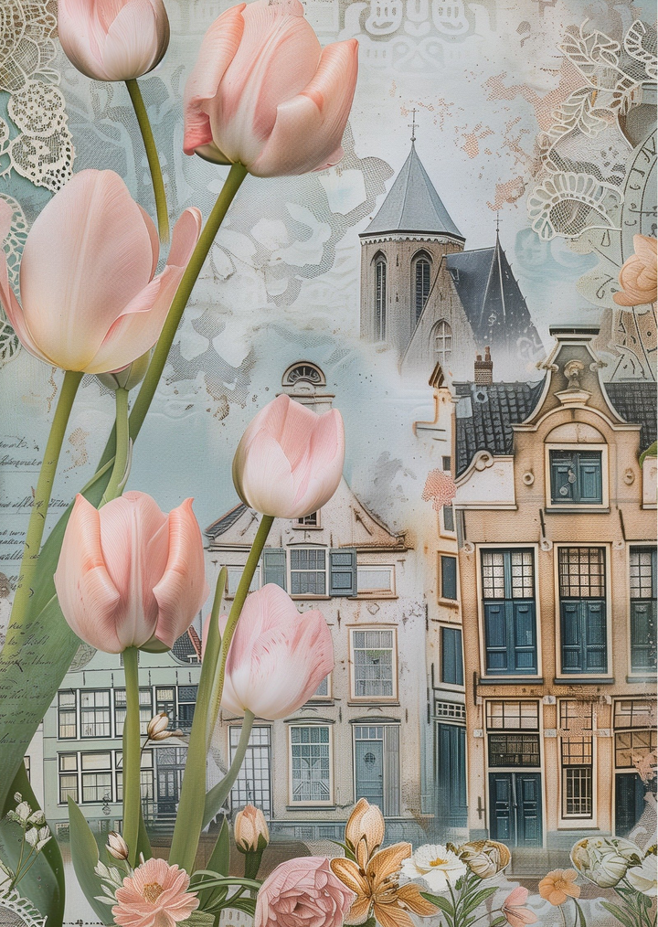 Tulips from Holland: Village | Kaart Fripperies