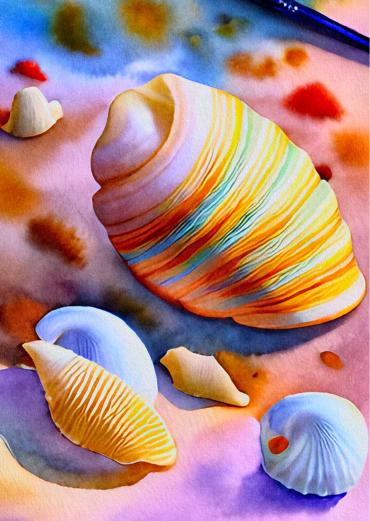 Sea Shells: Beachy | Kaart Fripperies