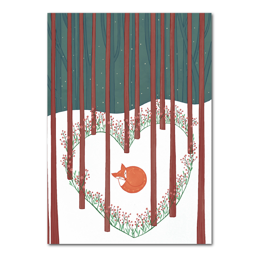 Hart van het woud | Kerstkaart Studio Kvinna