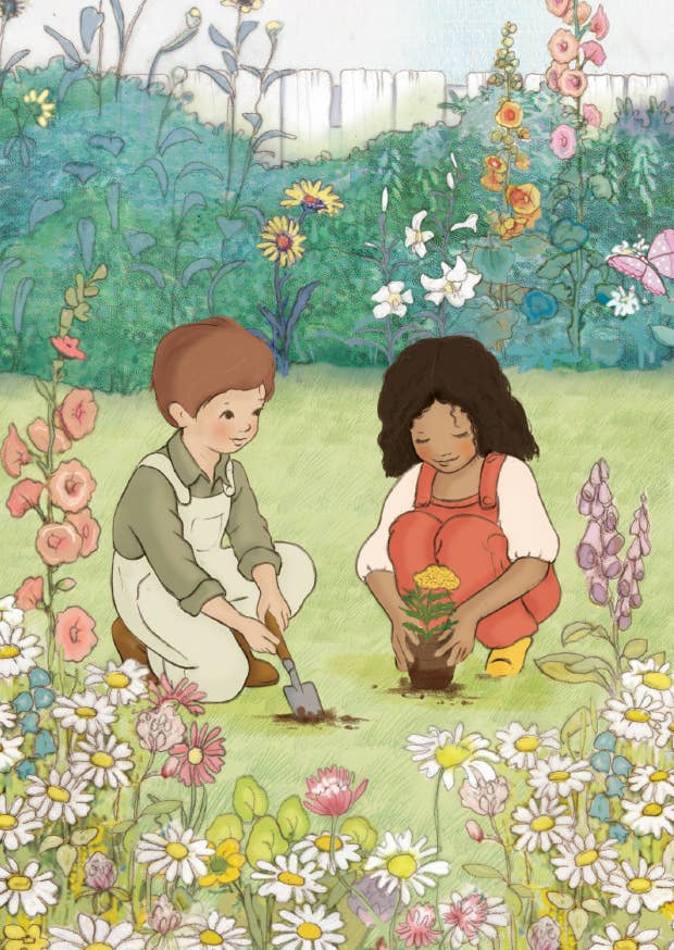 Ansichtkaart Zaden Planten | Kaart Belle & Boo