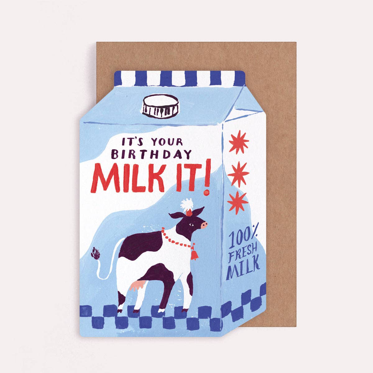 Milk It-verjaardagskaart | Grappige woordspeling-verjaardagskaarten