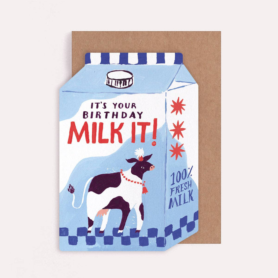Milk It-verjaardagskaart | Grappige woordspeling-verjaardagskaarten