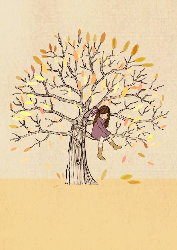 Ansichtkaart Mijn Favoriete Plekje Herfst | Kaart Belle & Boo