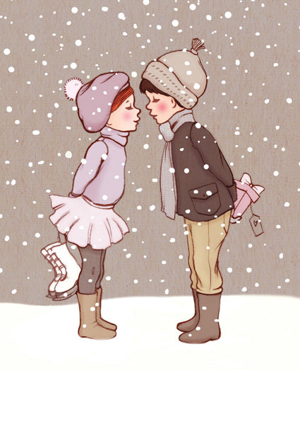 Winter Kiss | Kaart Belle & Boo