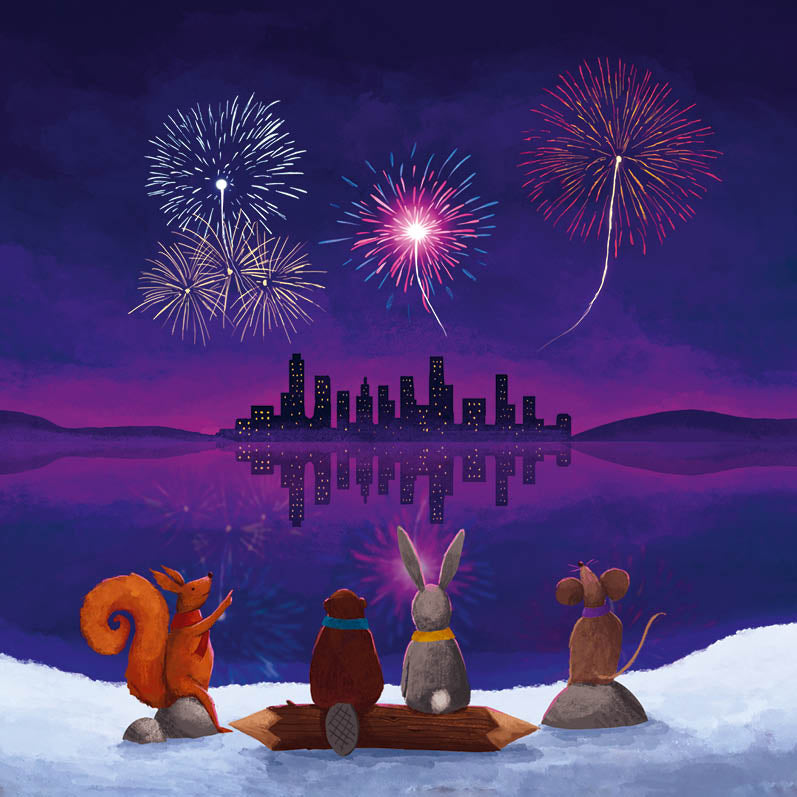 Kerstkaarten set: Nieuwjaarskaarten | Kaartenbundel Zintenz