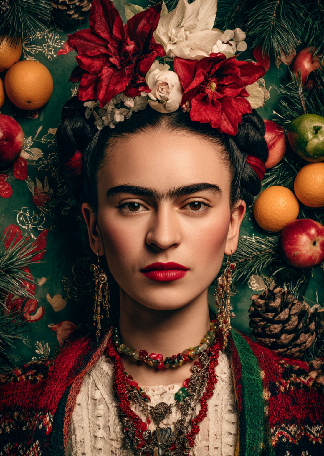 Frida Kahlo: Holiday Glow | Kaart Fripperies