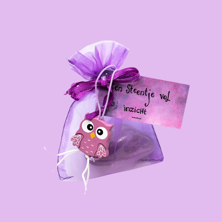 Knuffelsteen vol inzicht - Amethist