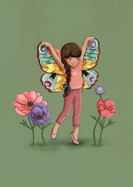 Ansichtkaart Gevleugeld Van Verbeelding 3 | Kaart Belle & Boo