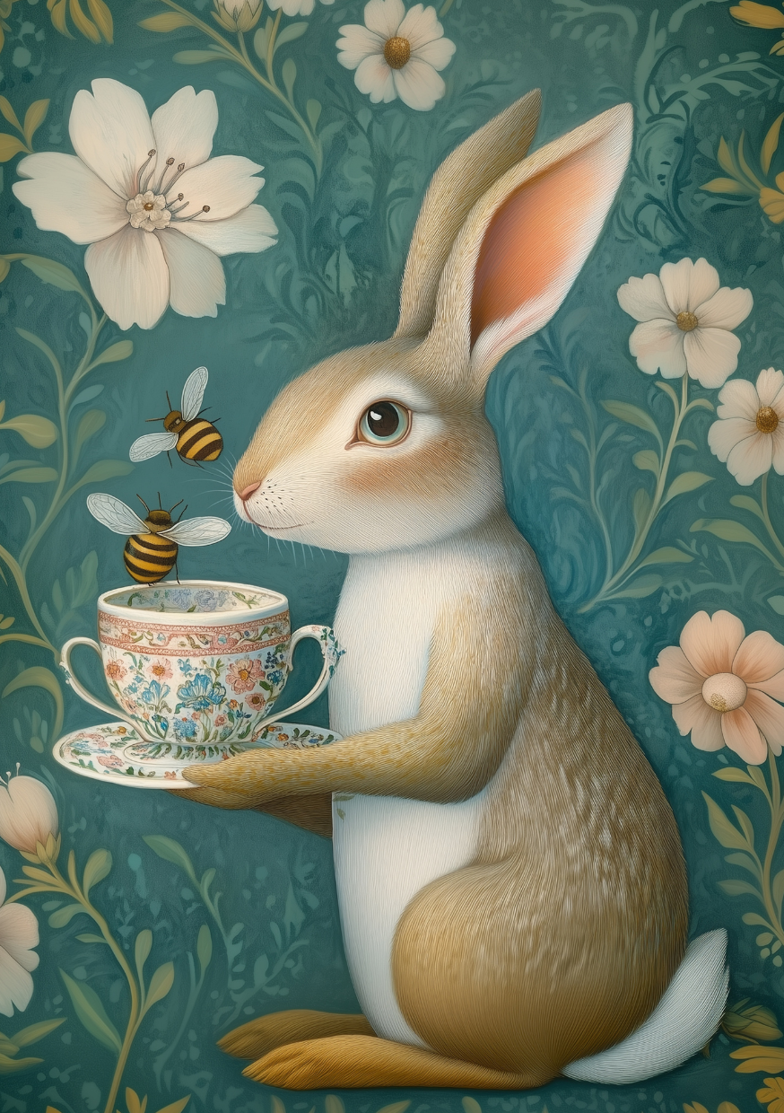 Animal Tea Time: Haas | Cadeaukaart Fripperies