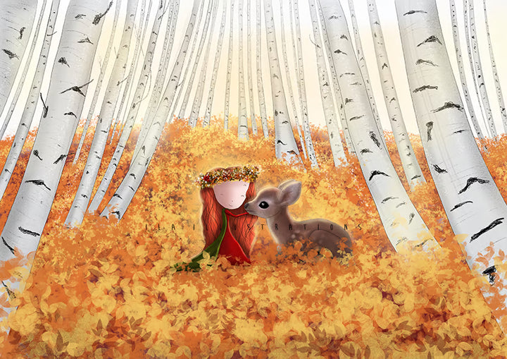 199 - Warm hugs | Kaart Ila Illustrations