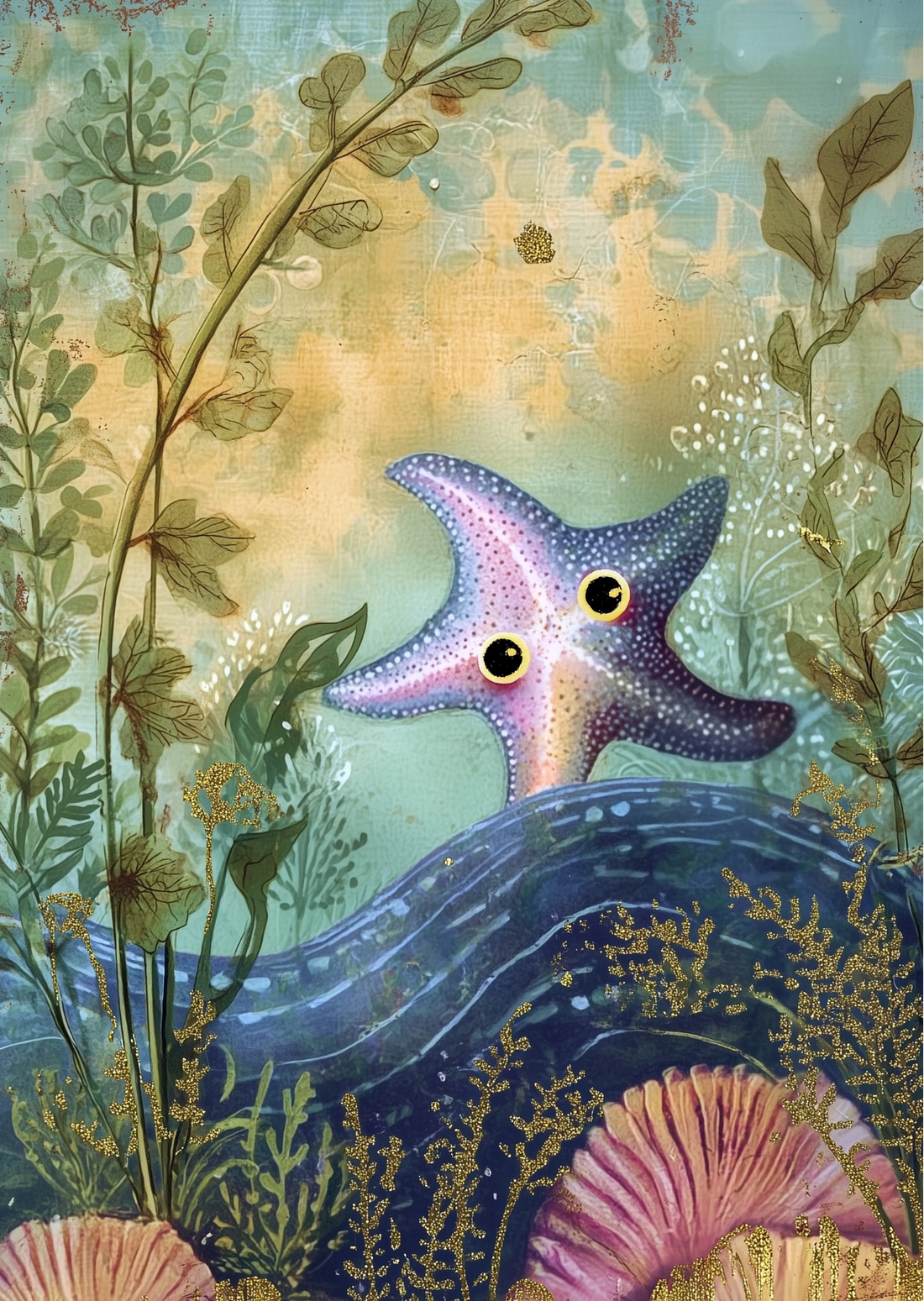Enchanted Ocean: magical Starfish | Kaart Fripperies