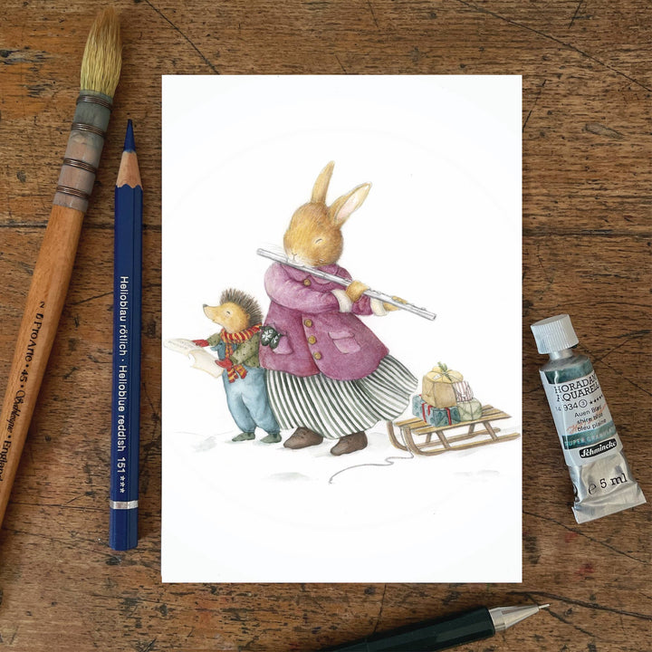 Zangers | Kaart Mhairi Hellbrandt Illustration