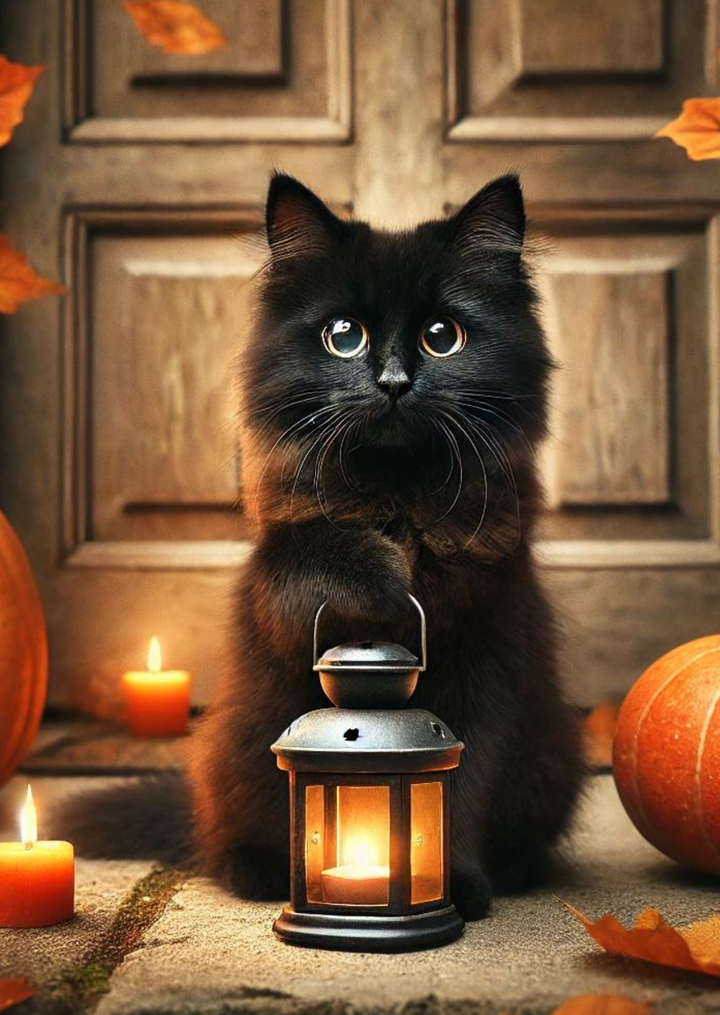 Black Cats: Lampion | Kaart Fripperiest