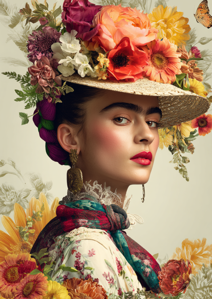 Frida Kahlo: Spring Hat | Kaart Fripperies