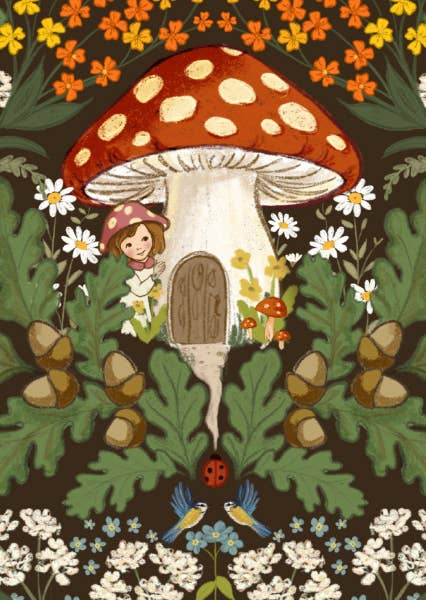 Ansichtkaart Mushroom House