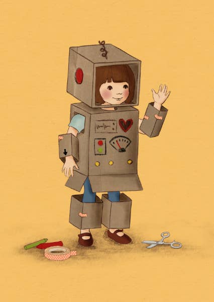 Ansichtkaart The Robot