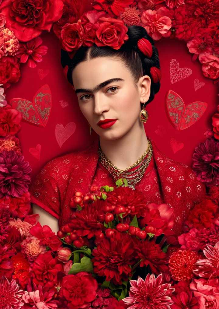 Frida Kahlo: Heart of Roses | Kaart Fripperies
