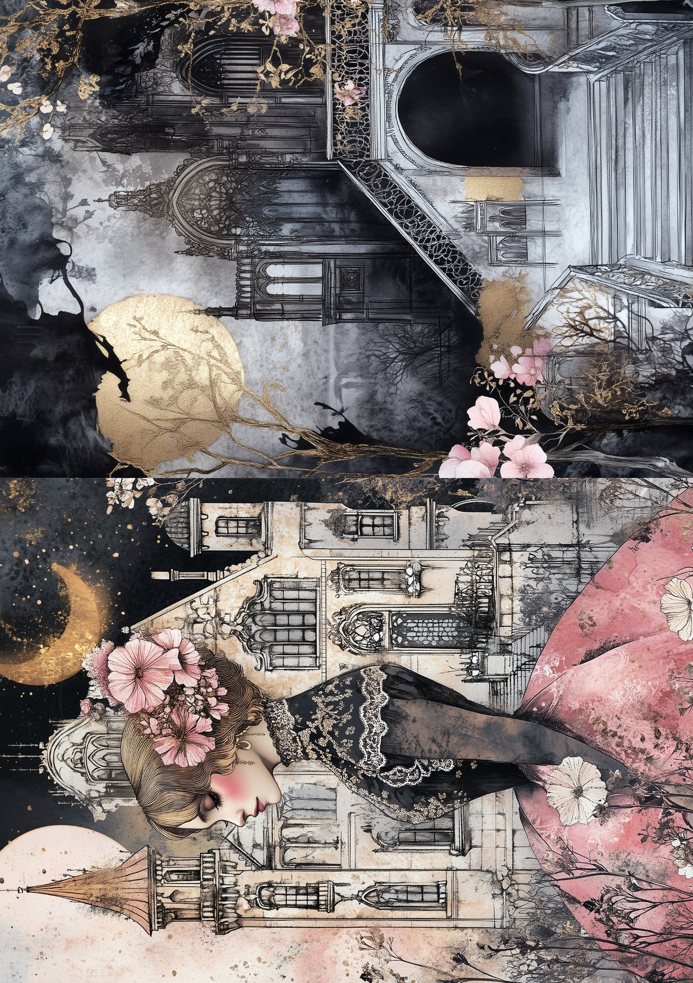 Victorian Goth | Creative Paper Set Fripperies