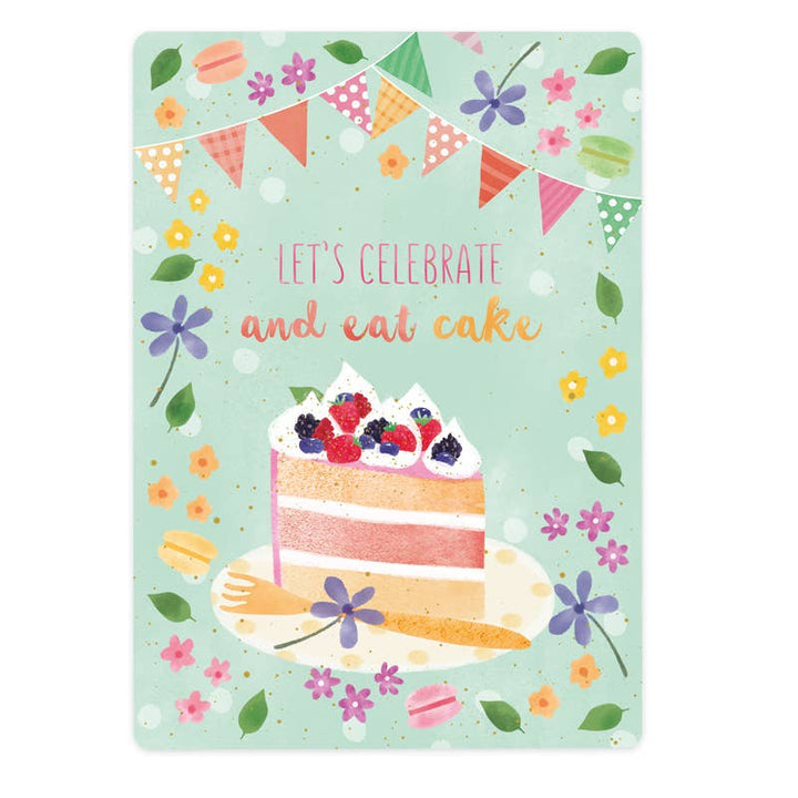 The Lemonbird kaart let's celebrate and eat cake | Kaart The Lemonbird