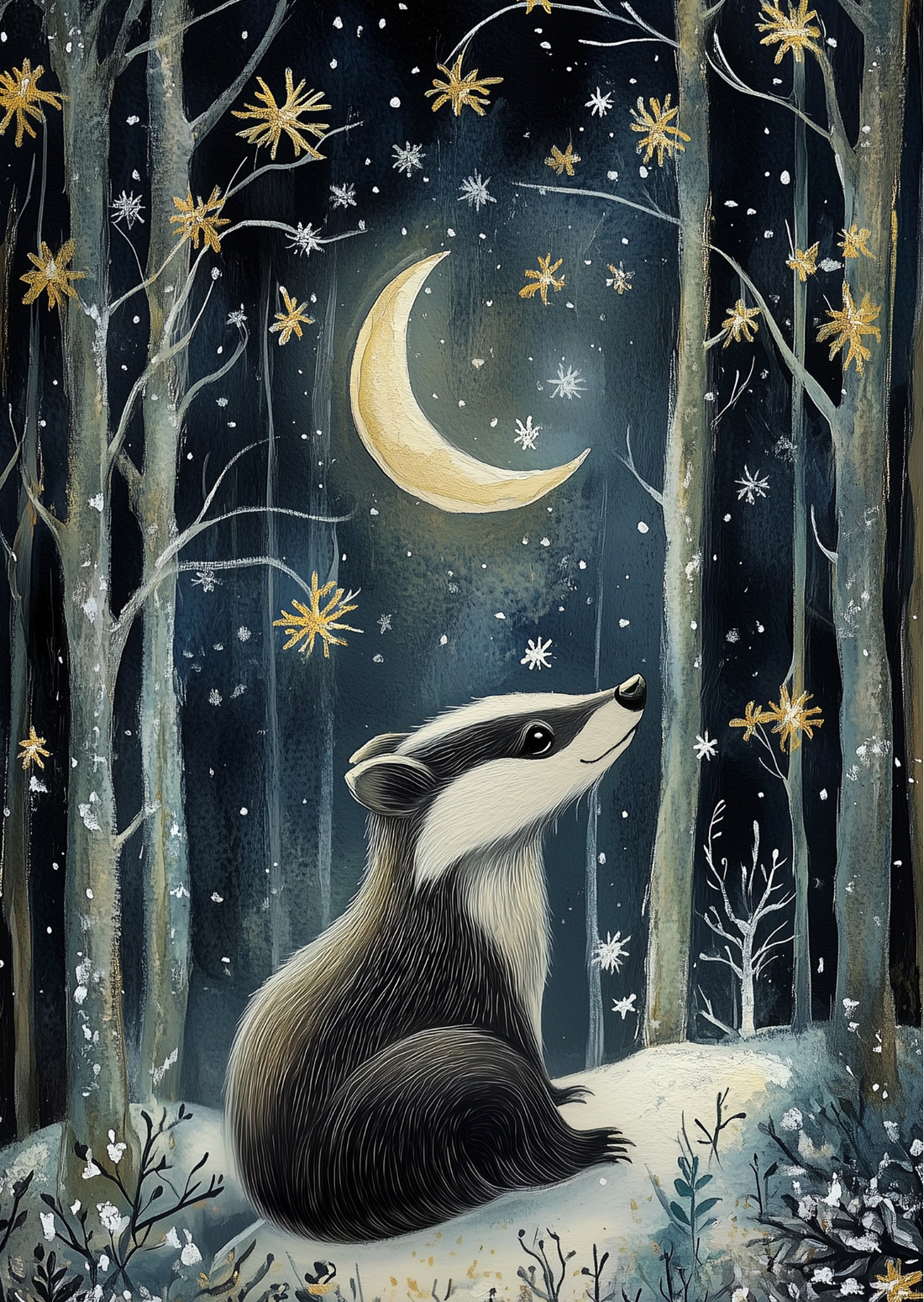 Moonlight Animals: Das | Kaart Fripperies