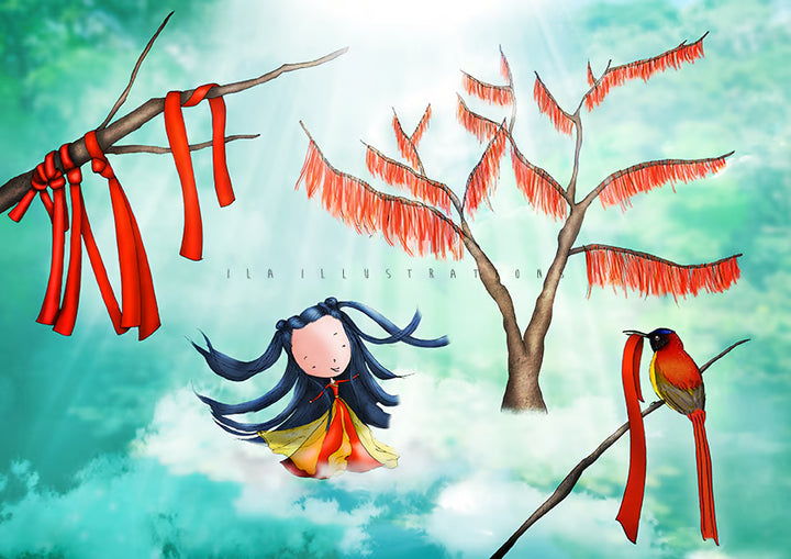 208 - Wish Tree | Kaart Ila Illustrations