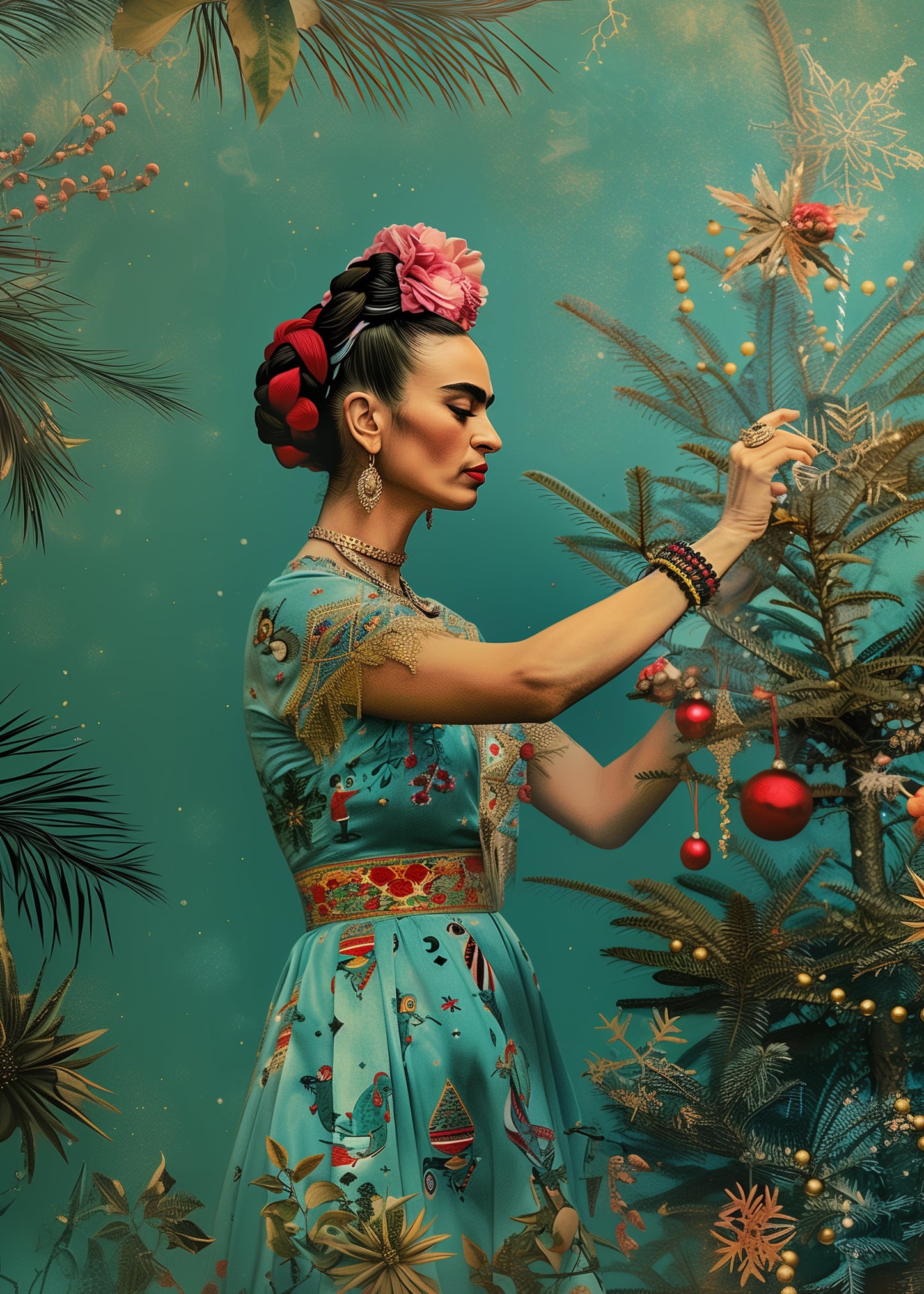 Frida Kahlo: Christmas Tree | Kaart Fripperies