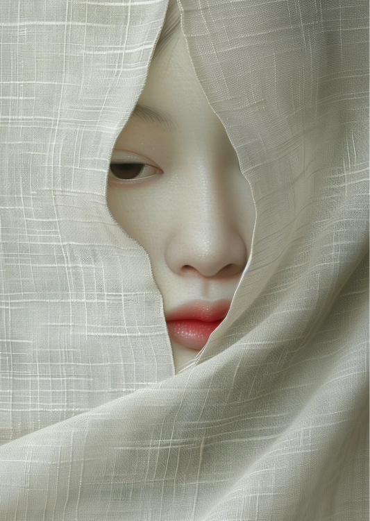 Faces in Linen: White | Kaart Fripperies