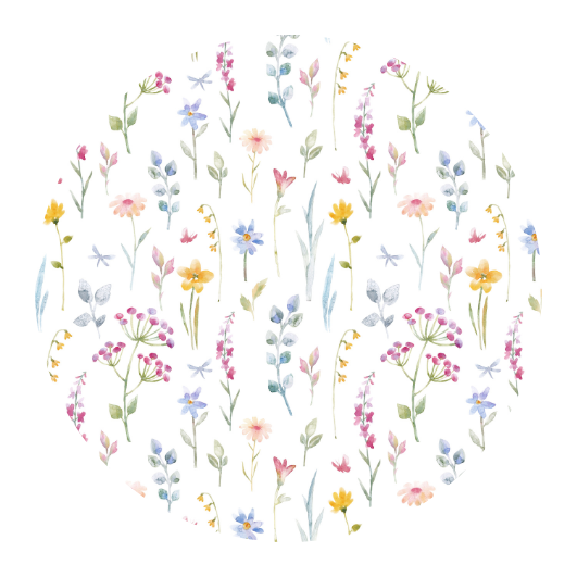 Zomerbloemen (wit) | Sluitstickers 10st.