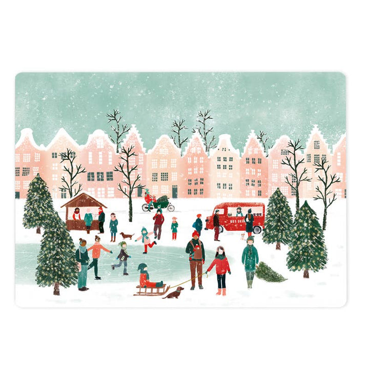 Kaart 'winterpret in de stad' | Kaart The Lemonbird